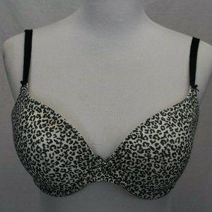 Victoria's Secret Cotton UW Demi Bra 36 D Leopard